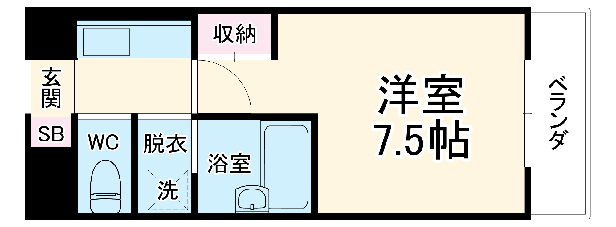 デプレ北野の間取り