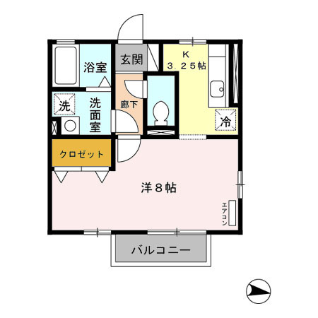 ラ フォーレ幸心 Bの間取り