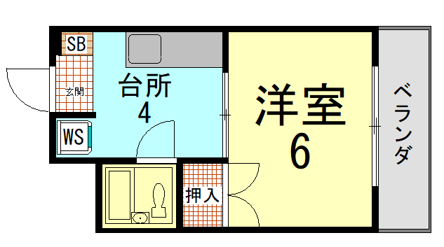 ハイツ北野の間取り