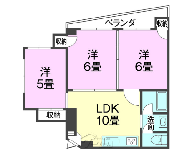 港川UFマンションの間取り