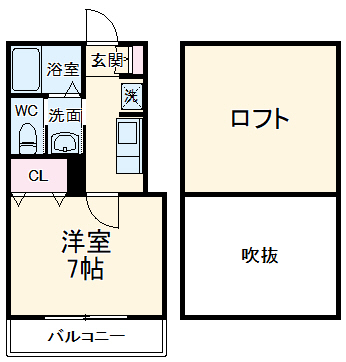 クリーク幕張の間取り