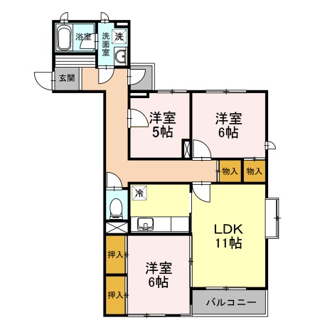 フォレストⅠの間取り