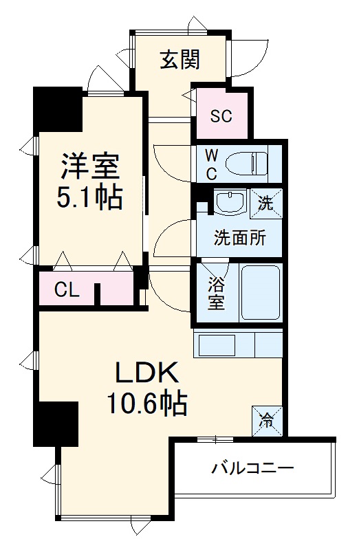 フォートイースト筒井の間取り