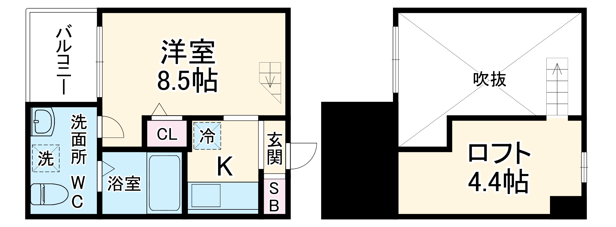 ブルーアゲートの間取り