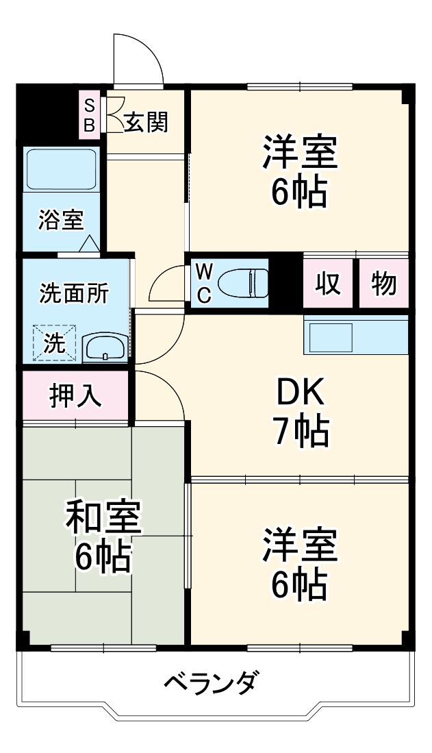 ナンポートの間取り