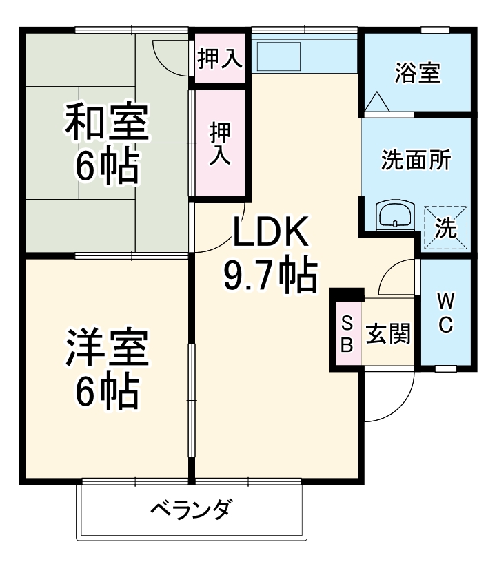 アネックス A棟の間取り