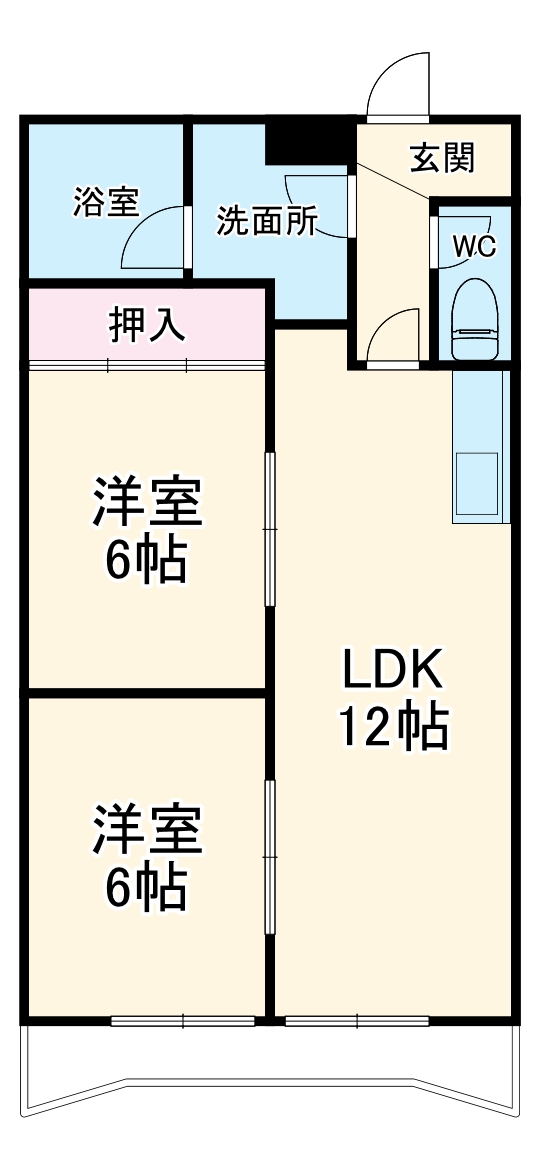 レジデンス岸野Ⅱの間取り