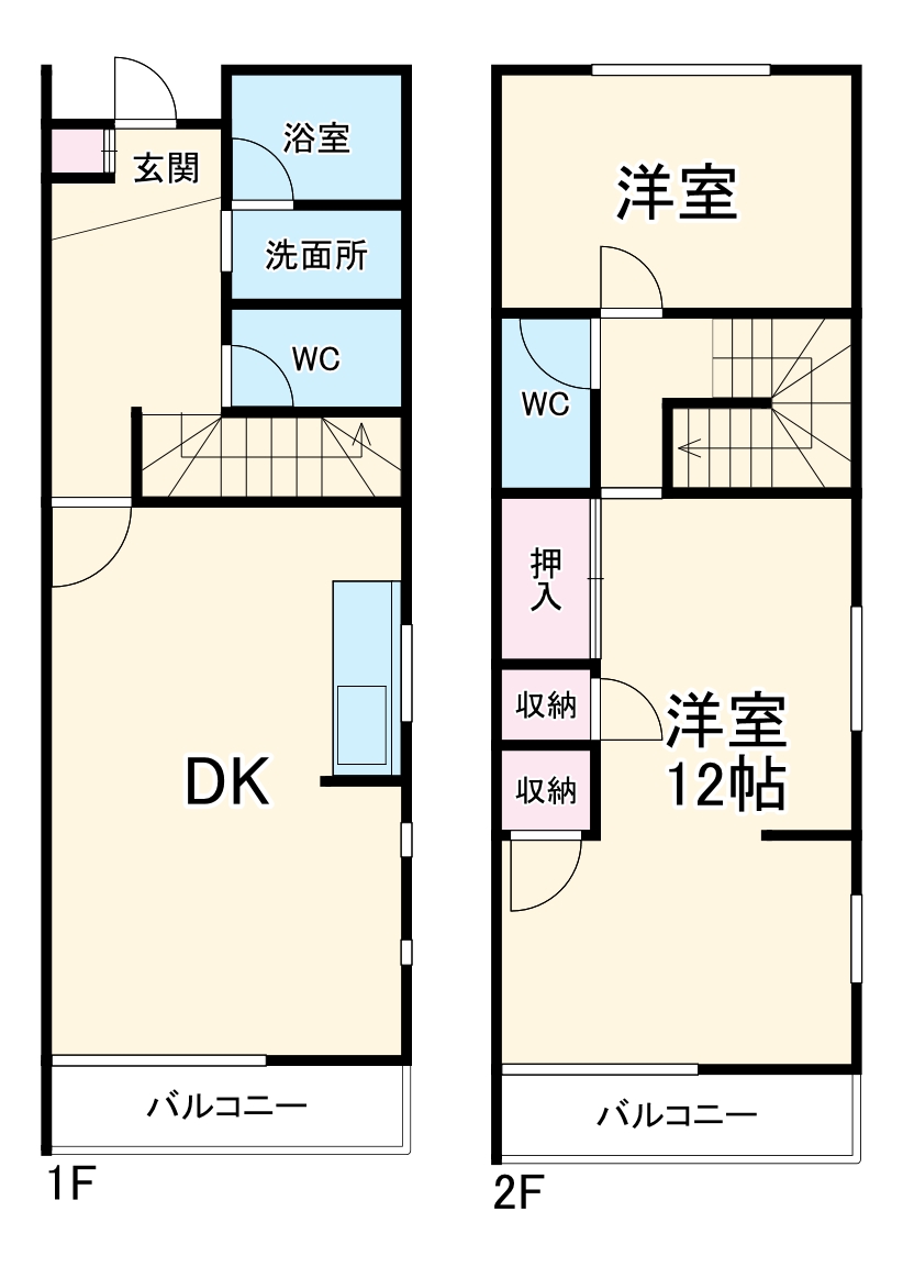 第2楠タウンハウスの間取り