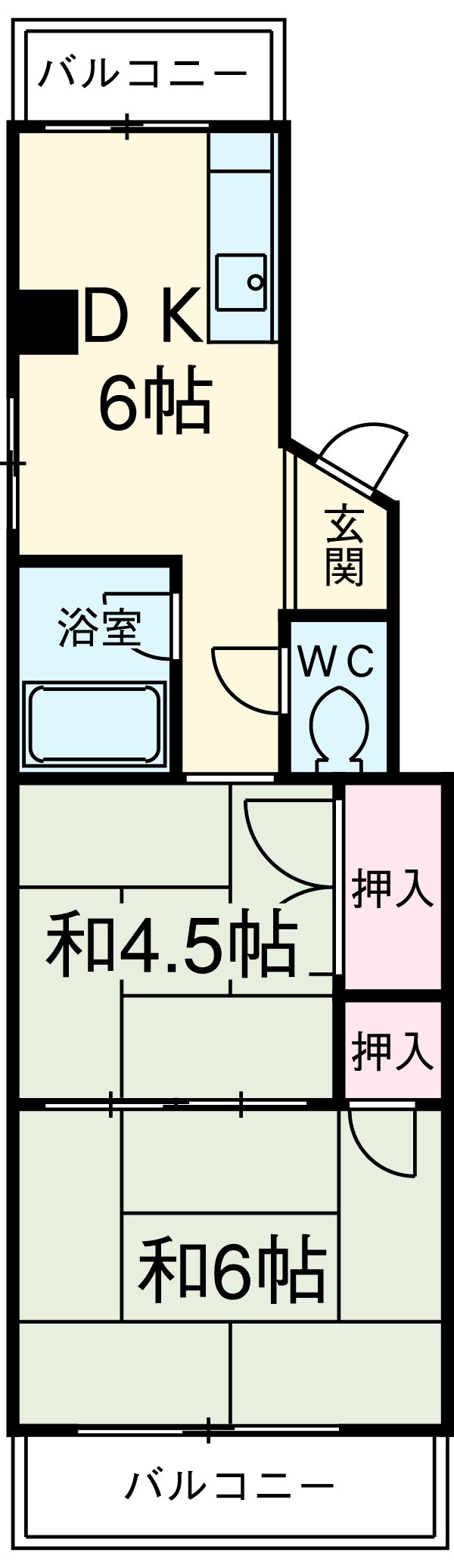 メゾン若竹の間取り
