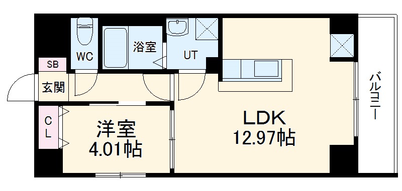 古出来エンブルコートの間取り
