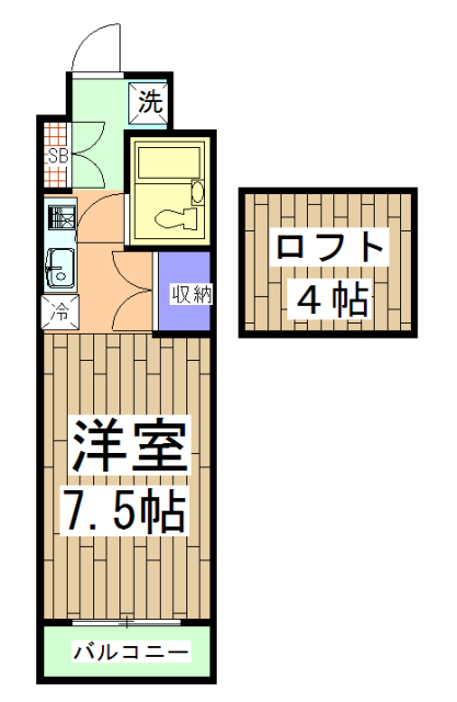 アサヒハイツの間取り