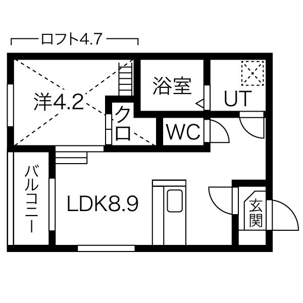 グランディⅡの間取り