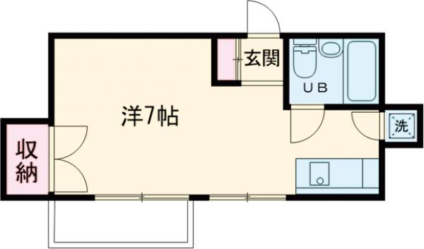 カクタス伊藤館・202号室の間取り