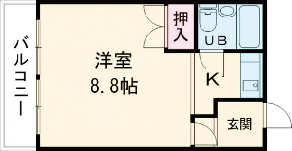ハイツ清水の間取り