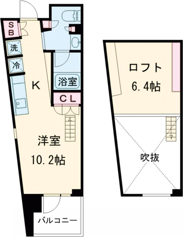 プライムメゾン早稲田通りの間取り
