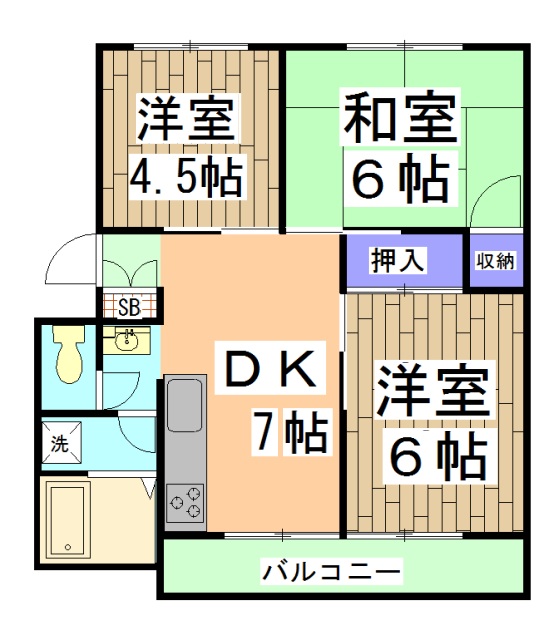 コーポ前田の間取り