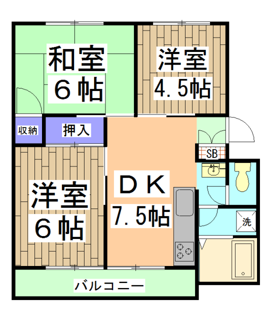 コーポ前田の間取り