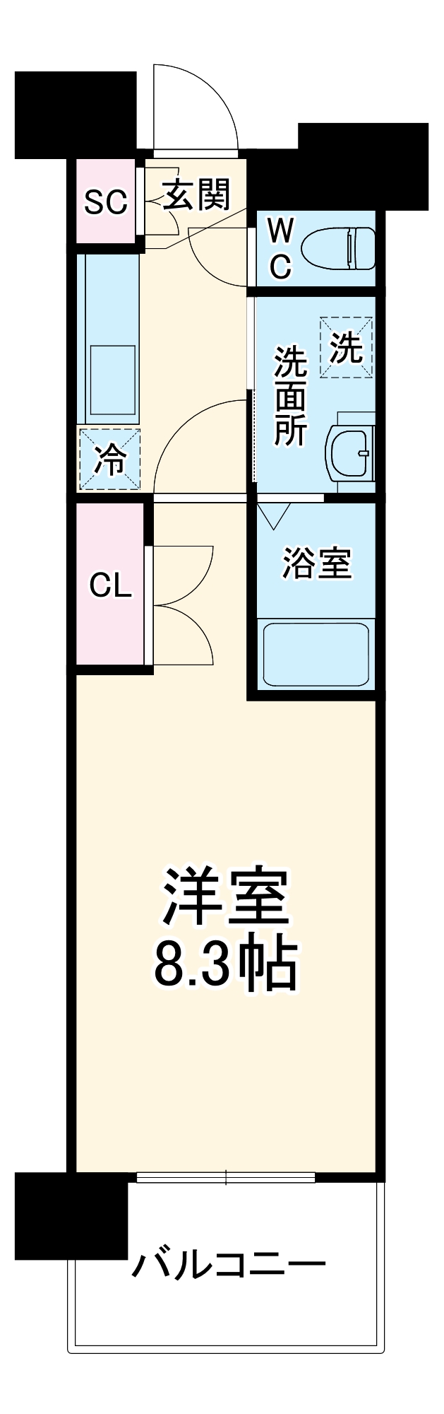 パルティール黒川の間取り