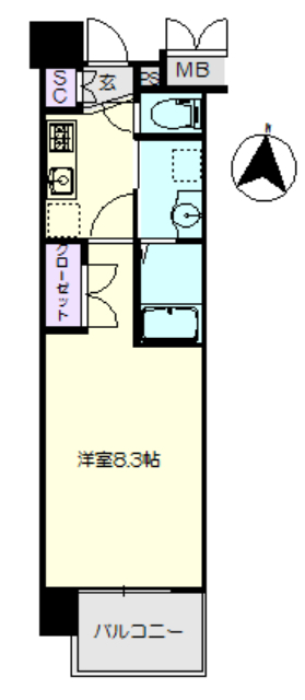 パルティール黒川の間取り