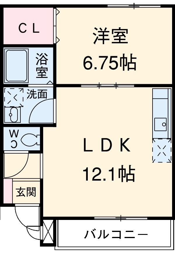ルシクラージュの間取り