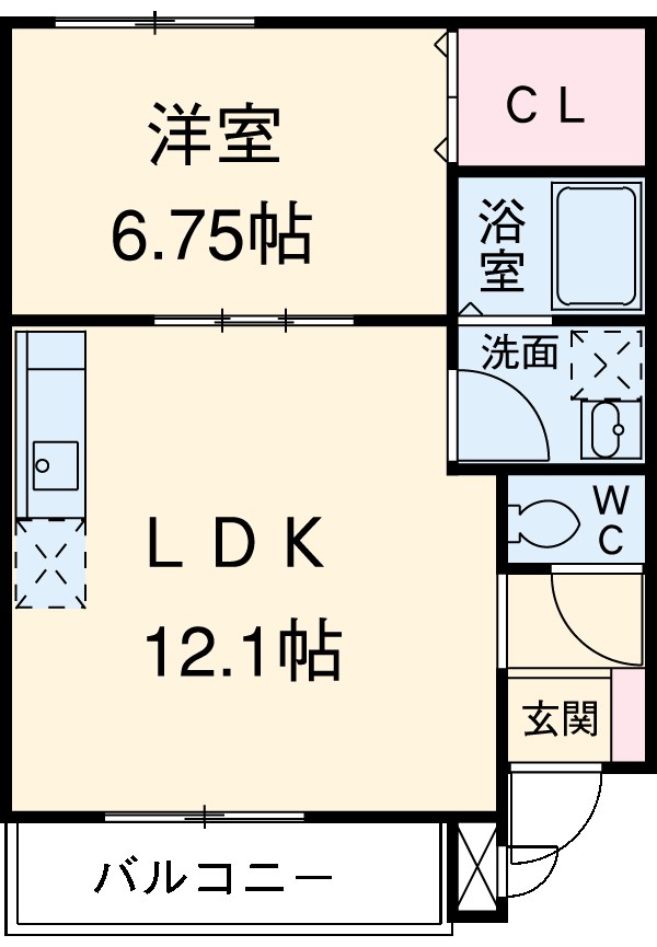 ルシクラージュの間取り