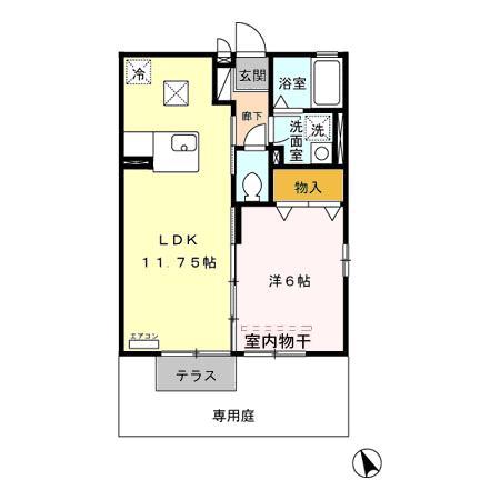 クレールヒルズ Aの間取り