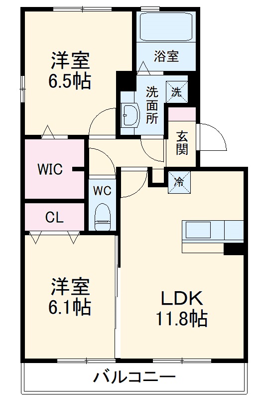 イモービリアーレ・タンタン Ⅱ棟の間取り