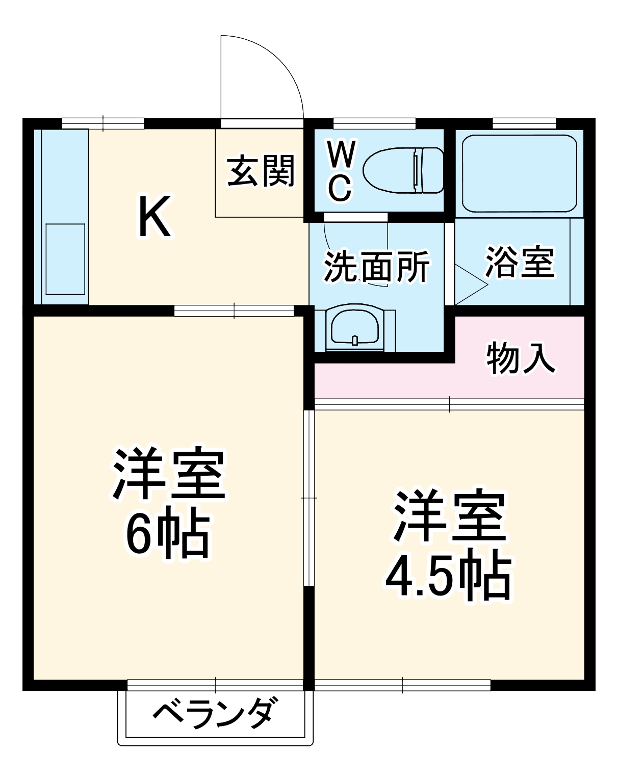 大八木ハイツの間取り