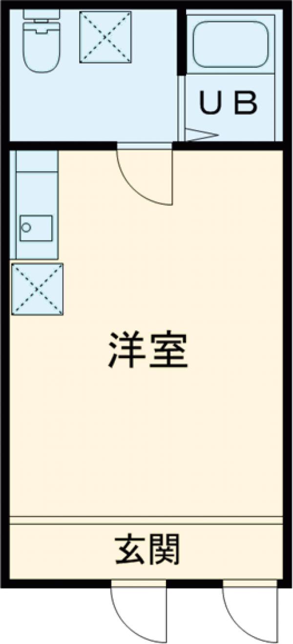 本天沼の完工年月(2018年1月)築の賃貸マンションの間取り