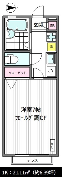 ハイツ幸野の間取り