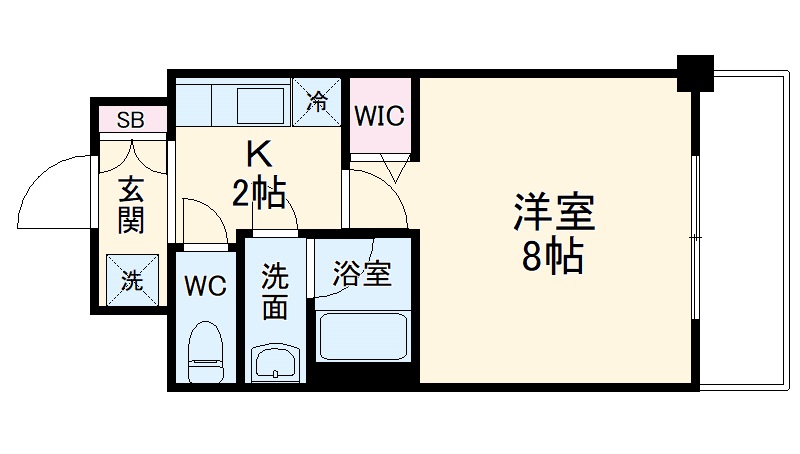 エステムコート京都西院の間取り