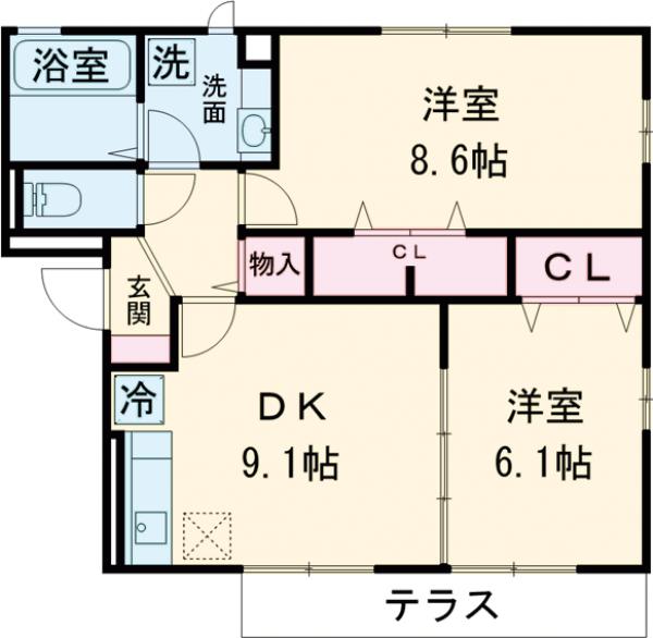 キャレ・メゾンⅡの間取り
