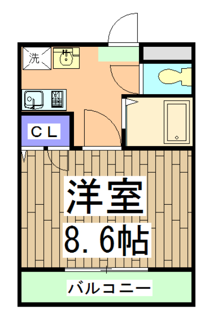 エレガンス西院の間取り