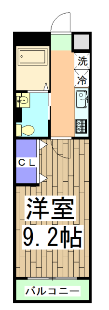 フラッティK&Sの間取り