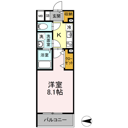 D-room早稲田の間取り