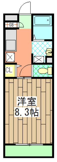 ハンズレジデンス二条の間取り