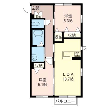 メゾン清里三番館の間取り