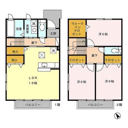 ヒルズ上之屋の間取り