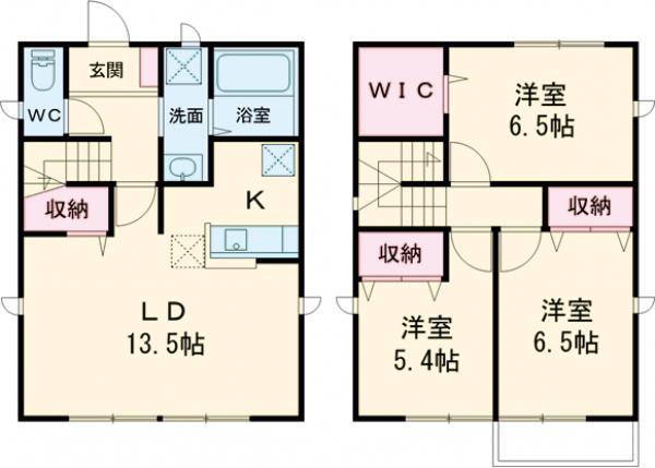 1号室の間取り