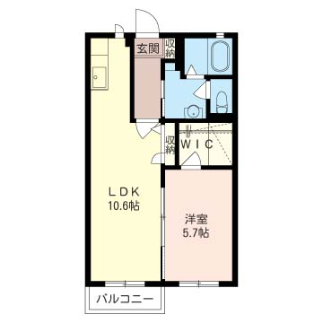 クレセントBの間取り