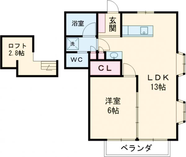 マインドハイム恭和の間取り