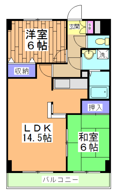 ソレイユMHNの間取り