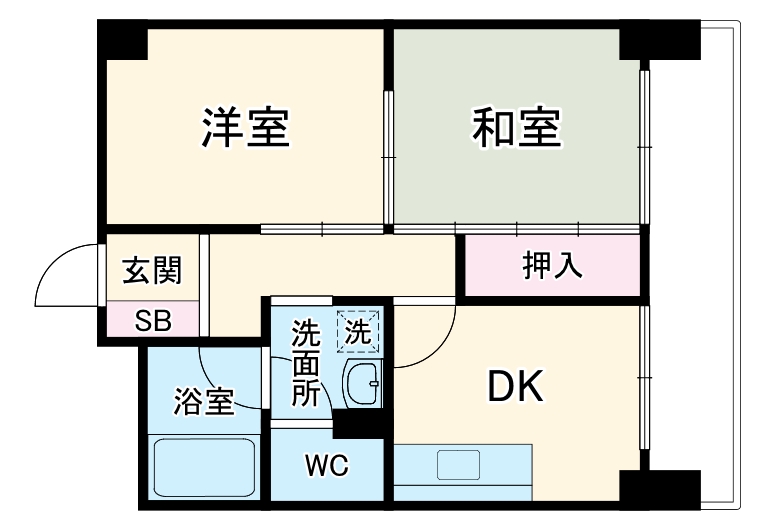エスポワール杉山の間取り