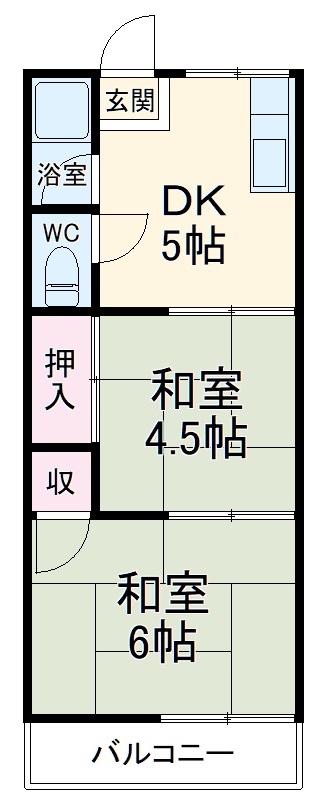 コーポニュー中郷の間取り