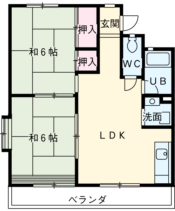 牧野ハイツの間取り