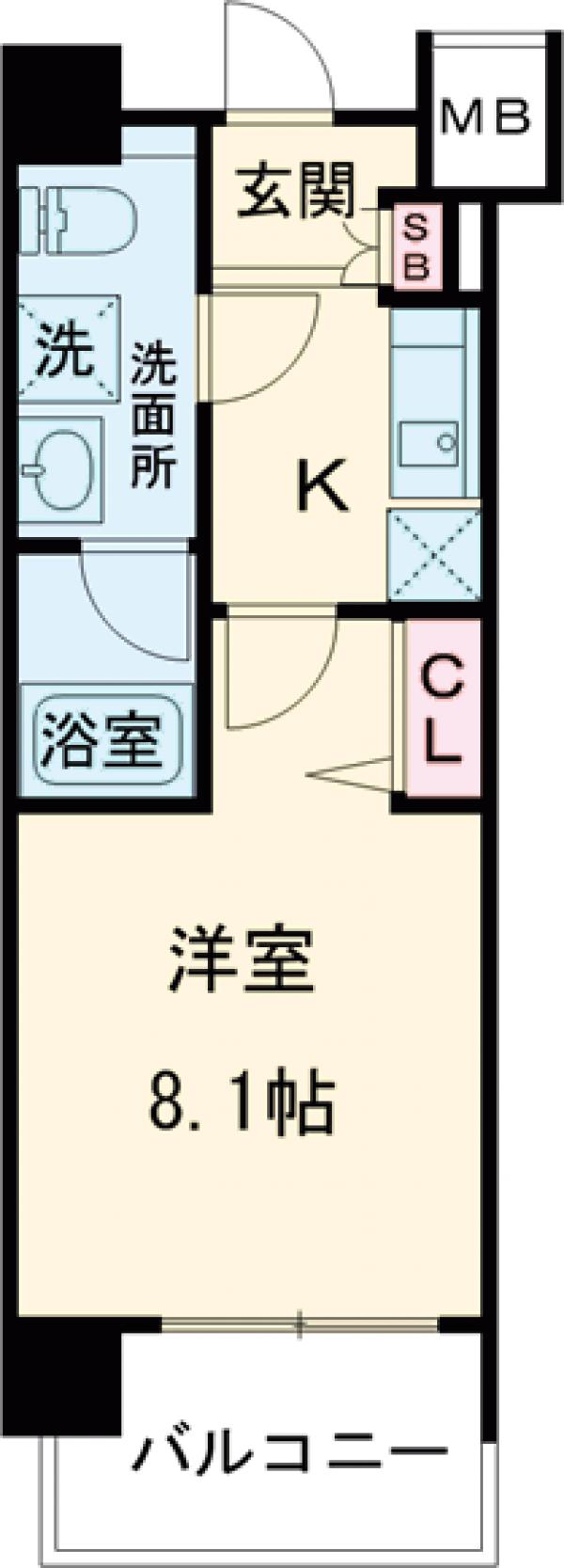 ラフィスタ野方・205号室の間取り