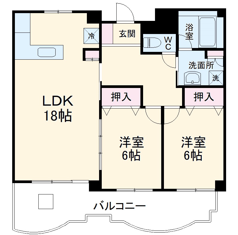 ハイルーツビルの間取り