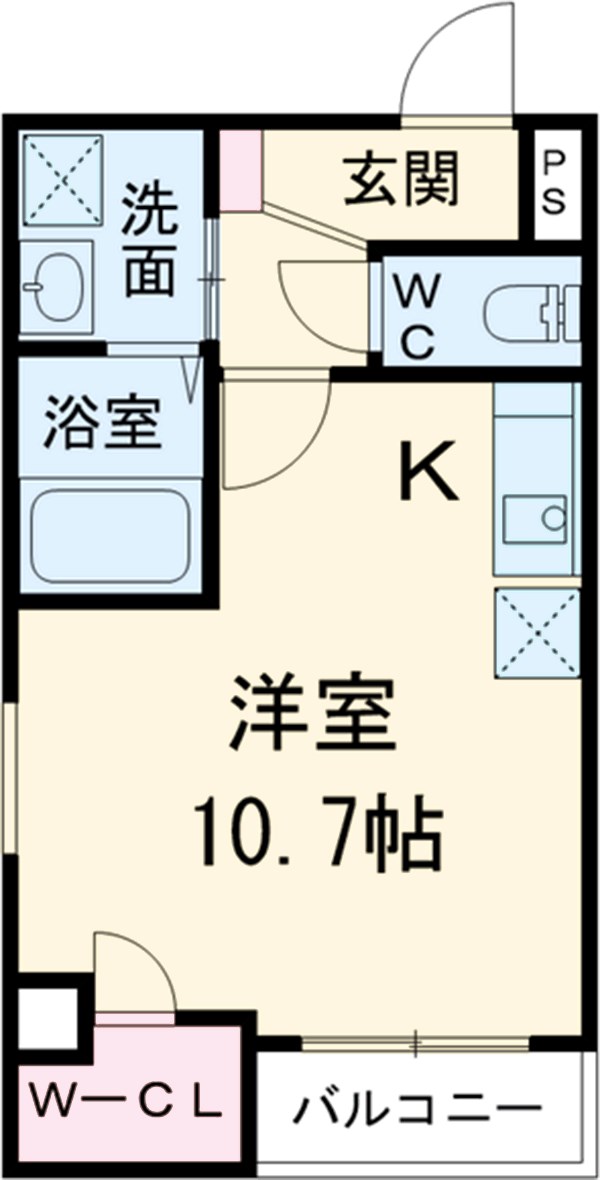 REXⅡ茶屋ヶ坂の間取り