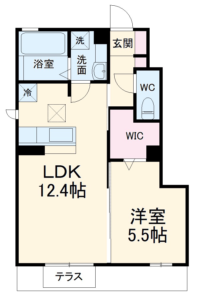 ブランドール勝川の間取り
