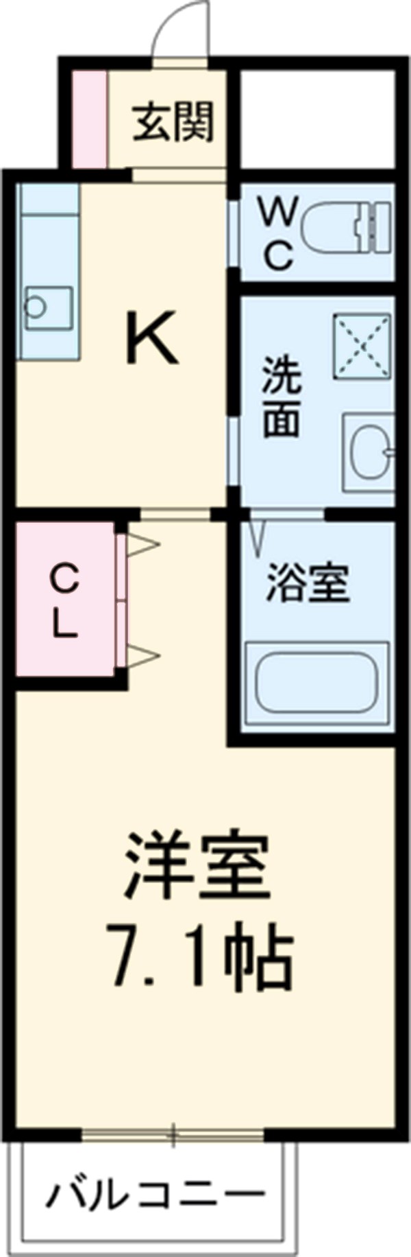 プリオール椿ＰａｒｔⅡの間取り